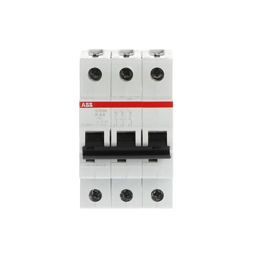 ABB Stotz S&J - Leitungsschutzschalter Sicherungsautomat S203M-K4 10 kA, 4 A, 3P