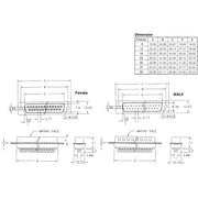 EFB-Elektronik - D-Sub-Steckverbinder D-Sub Buchse 37pol. 28614.1 verzinntes Gehäuse