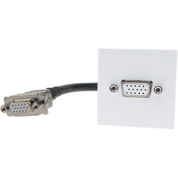 Peha - Einsatz/Abdeckung für Kommunikationstechnik Abdeckung VGA-Anschlusska. D 2728.02 AK reinweiß