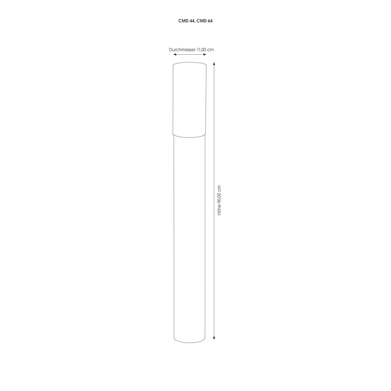 CMD Creativ - Decken-/Wandleuchte Standaußenleuchte Edelsta. 44 E27, max.100W
