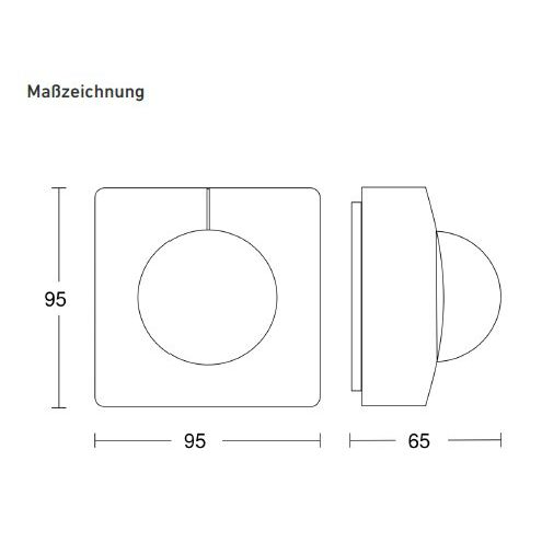Lichtline - Bewegungsmelder/Präsenzmelder komplett Deckenpräsenzmelder LL057398 DALI-Vollsystem