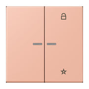 Jung - Bedienelement intelligent eNet Taster Universal 1f. FM LC 1701 231 rose clair (32102)