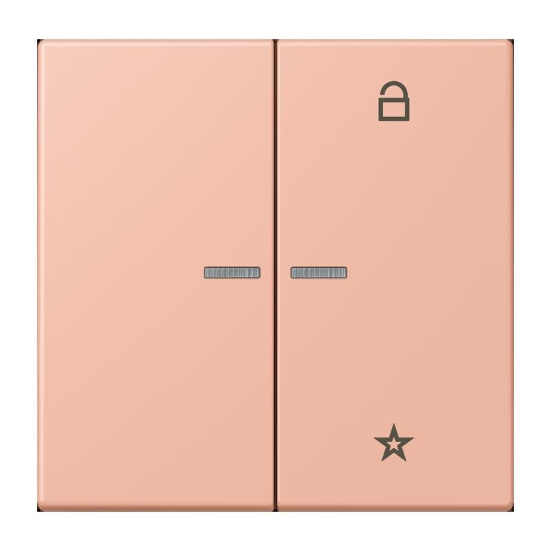 Jung - Bedienelement intelligent eNet Taster Universal 1f. FM LC 1701 231 rose clair (32102)
