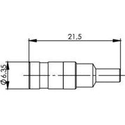 Telegärtner - Koax-Steckverbinder SMB-Kabelbuchse Au 50Ohm 100024883 G7 (RG-316/U) − 5 Stück