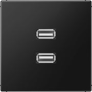 Jung - Multifunktions-Anschlussdose Multimedia-Anschlusssystem MA LS 1153 SWM graphitschwarz matt
