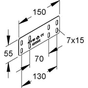 Niedax - Verbinder für Kabeltragsystem Rinnenverbinder RVV 60