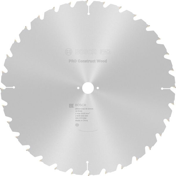 Bosch - Kreissägeblatt PRO Construct Wood 2608640694 Kreissägeblatt 450 x