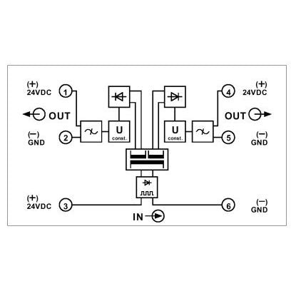 Phoenix Contact - Spannungsmesswandler DC/DC-Wandler MCR-PS- 24DC/2X24DC