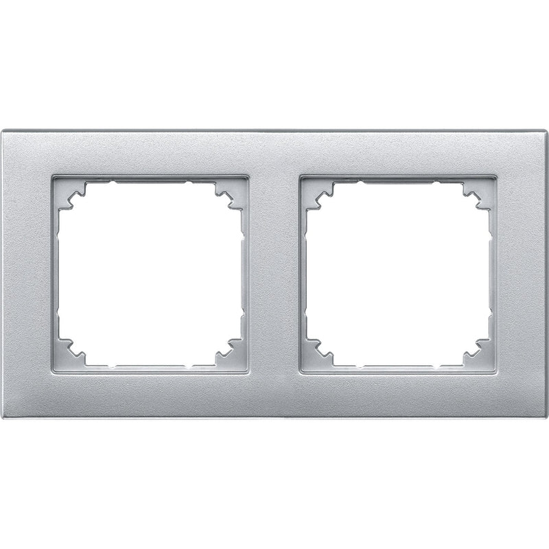 Merten - Abdeckrahmen Rahmen 2f.alu 486260 waage/senkrecht