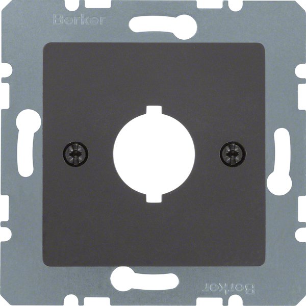 Berker - Einsatz/Abdeckung für Kommunikationstechnik Zentralplatte 14311606 18,8 mm anthr matt
