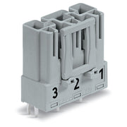 WAGO - Leiterplattensteckverbinder Stecker für Leiterplatten 770-853 3-polig,grau − 100 Stück