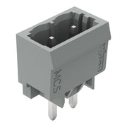 WAGO - Leiterplattensteckverbinder THT-Stiftleiste Lötstift 231-162/001-000 1,2x1,2,gerade,grau − 200 Stück