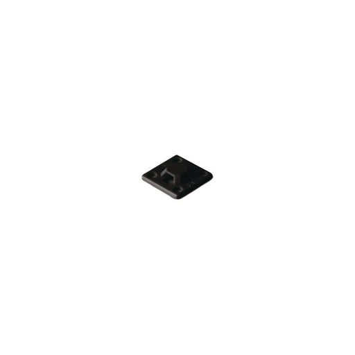 HellermannTyton - Befestigungssockel und -element für Kabelbinder Klebesockel MB2A PA66 WH 100 13x13mm, weiß − 100 Stück