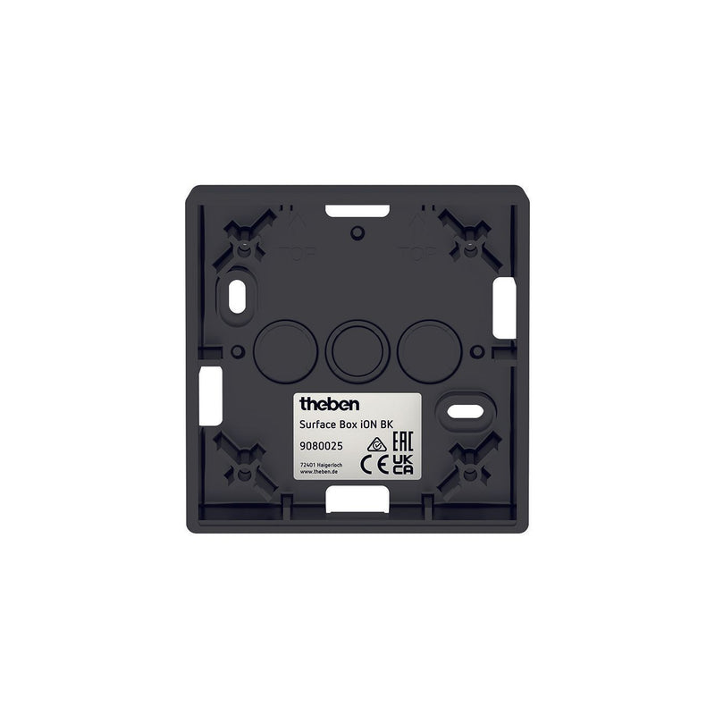 Theben - Aufputzgehäuse für Unterputzgerät Aufputzgehäuse schwarz Surface Box iON BK iON,KNX, LUXORliving