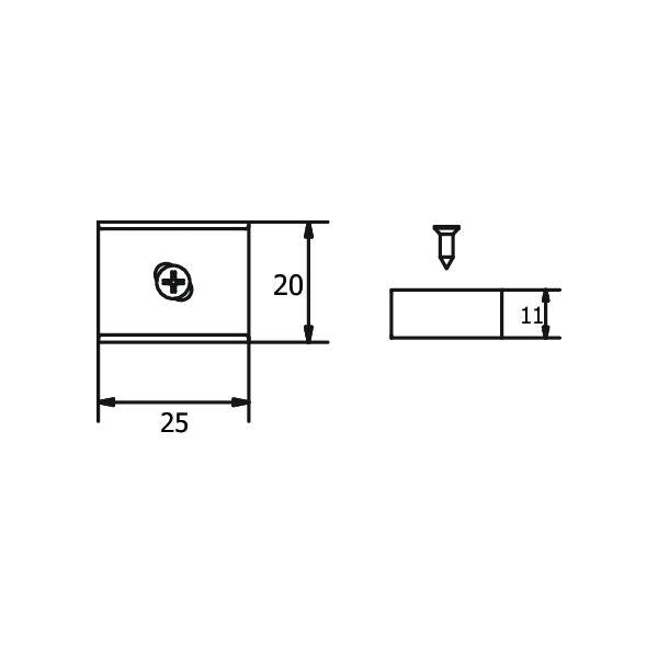 Brumberg Leuchten - Mechanisches Zubehör/Ersatzteile für Leuchten Halter-Set 53027260