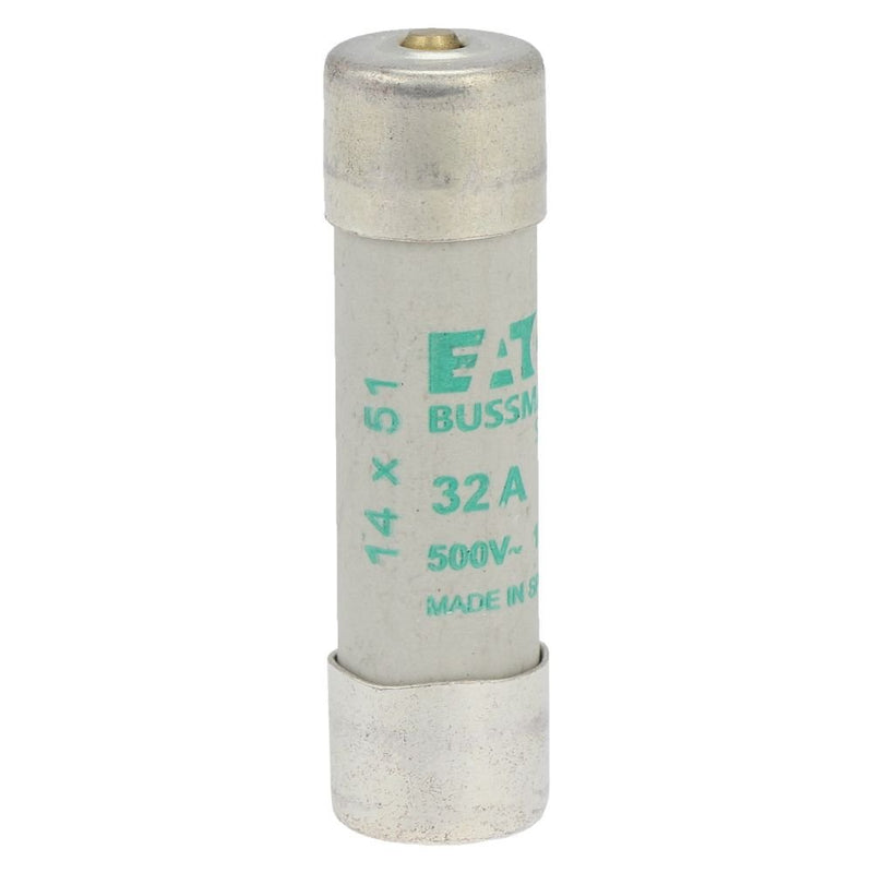 Eaton - Zylindrische Sicherung Sicherungseinsatz Nieders. CYL AM 14,#C14M32S 32A AC 500V 120kA − 10 Stück
