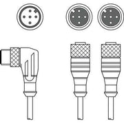Leuze - Konfektioniertes Sensor-Aktor-Kabel Verbindungsleitung CB-M12-Y1B