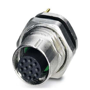 Phoenix Contact - Rundsteckverbinder, feldkonfektionierbar (Industriesteckverbinder) Einbausteckverbinder SACC-DSI-FS #1436770 12-polig M12 − 20 Stück