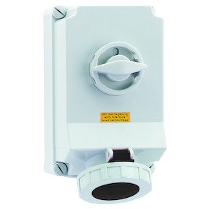 Bals Elektrotech - CEE-Steckdose abschaltbar, abgesichert (IEC 60309) Wandsteckdose abschaltbar 16828 verriegelt 63A 4p 5