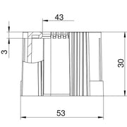 OBO Bettermann - Endtülle für Installationsrohre Rohrendtülle 129 TB M50 teilbar M50, PE, lgr