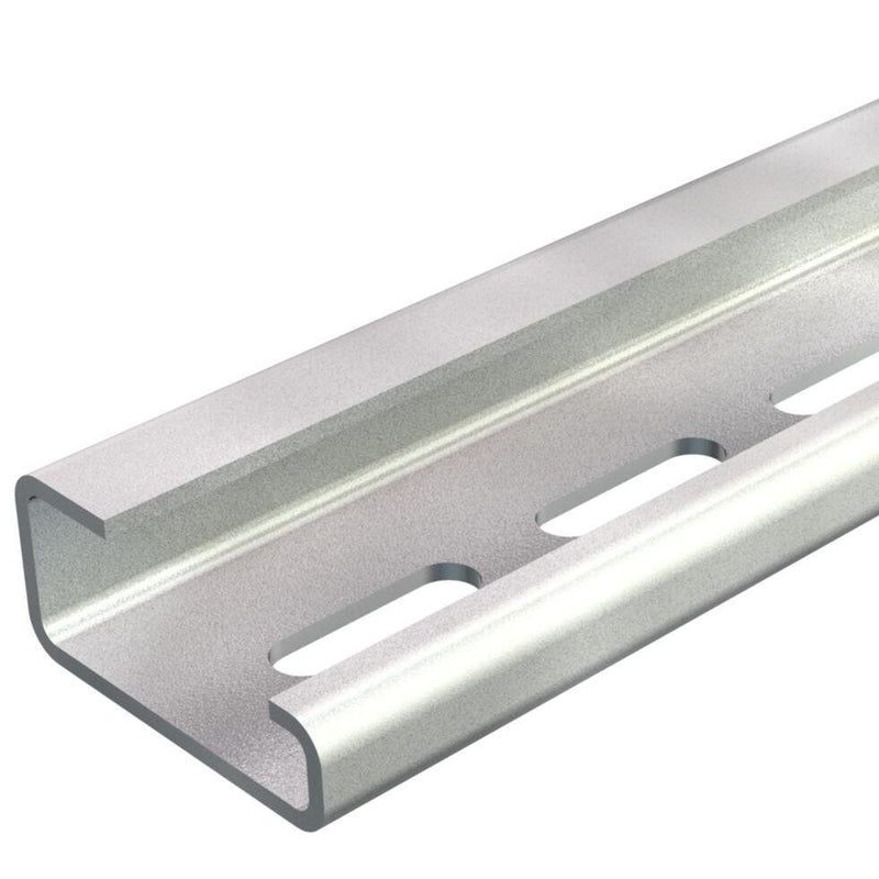 OBO Bettermann - Tragschiene 2064 GTPL 2M gelocht − 2 Meter