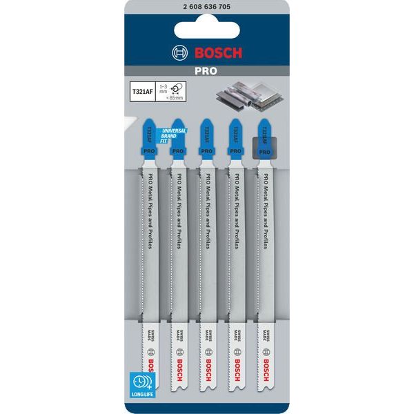 Bosch - Stichsägeblatt PRO Metal Pipes and 2608636705 Profiles T321AF