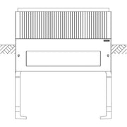 ABN - Sockel/Sockelelement (Schaltschrank) Sockel Gr.1 SX006 3-feld Höhe 900mm