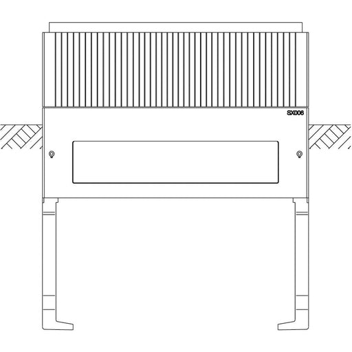 ABN - Sockel/Sockelelement (Schaltschrank) Sockel Gr.1 SX006 3-feld Höhe 900mm