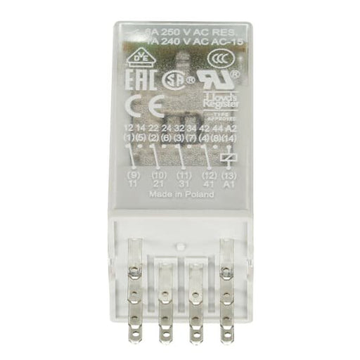 ABB Stotz S&J - Schaltrelais Steckbares Interface CR-M024AC4LG Relais 4We, A1-A2=24 − 10 Stück