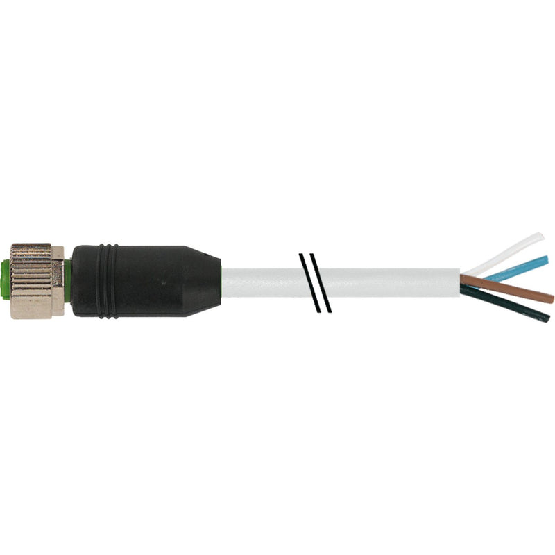 Murrelektronik - Rundsteckverbinder, feldkonfektionierbar (Industriesteckverbinder) M12-Buchse gerade 7000-12221-8621000 PUR-OB 4x0,75 gr. − 1 Stück