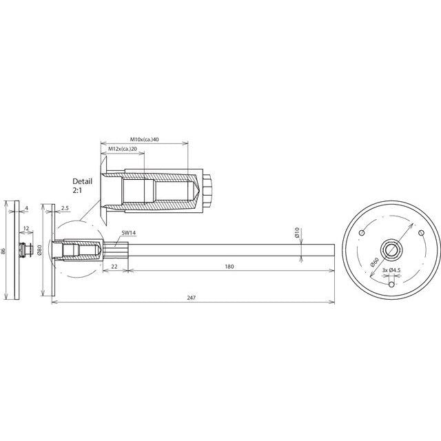 DEHN - Erdungsfestpunkt Erdungsfestpunkt Typ M EFPMM1012V4AL#478041 f. M10/M12