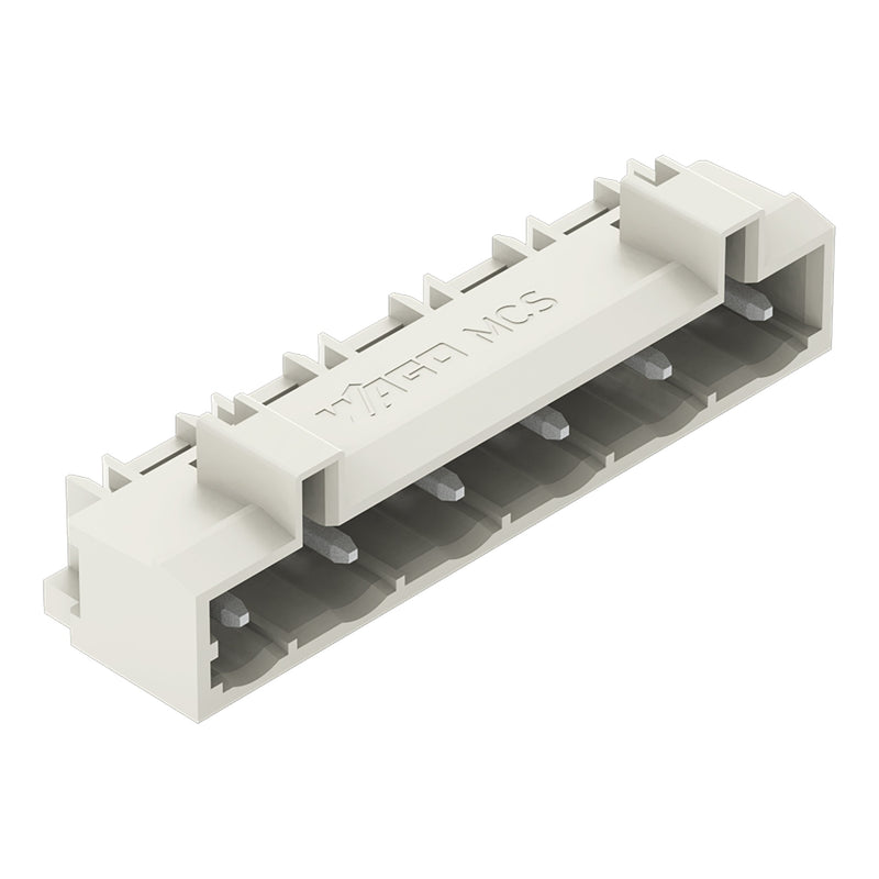 WAGO - Leiterplattensteckverbinder THT-Stiftleiste Lötstift 721-866/001-000 1,2x1,2,abgew.,lgr − 100 Stück