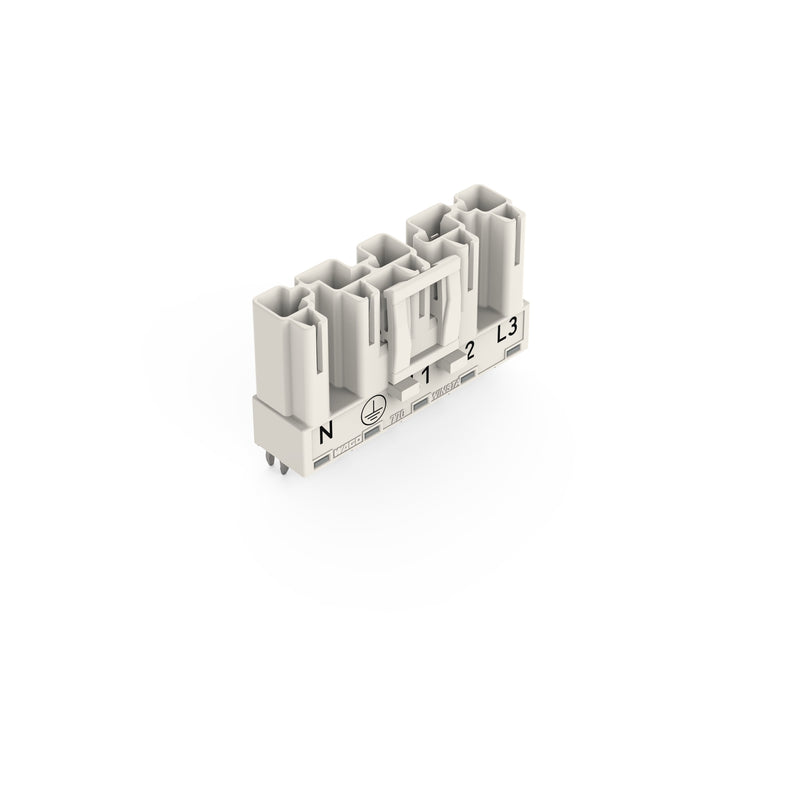 WAGO - Leiterplattensteckverbinder Stecker für Leiterplatten 770-835 5-polig,weiß − 50 Stück