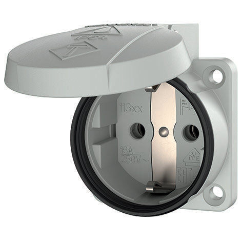 Mennekes - Schutzkontakt-Anbausteckdose Schuko-Anbaudose 11330 16A,2p+E, 230V, IP54