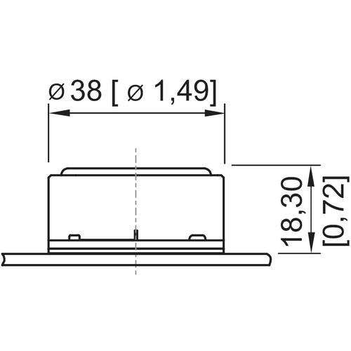 Stahl - Wahlschalter, Komplettgerät Drucktaster 8003/111-001  − 1 Stück