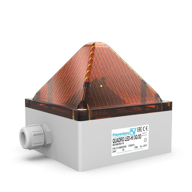 Pfannenberg - Explosionsgeschützte Blitzleuchte LED-Leuchte QUADRO  #21108644009 3G/3D ATEX orange