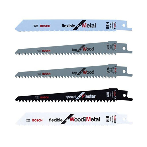 Bosch - Sägeblatt Sortiment Messer-Set, Systemzubehör, F016800307 5 Stück
