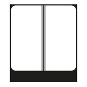 Jung - Abdeckung/Bedienelement für Installationsschalterprogramme Tastensatz 2-fach sw CD 402 TSA SW komplett − 1 Stück