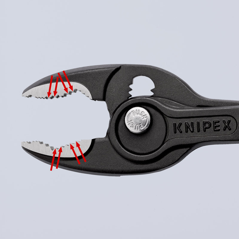 Knipex - Wasserpumpenzange Frontgreifzange 82 02 200 SB schwarz atramentiert