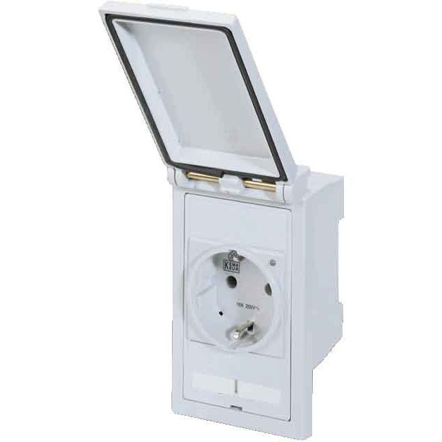 Murrelektronik - Schalter-/Steckdosenkombination Rahmen metall 4000-68112-0010000 1-fach sw