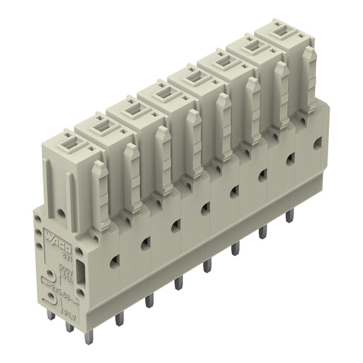 WAGO GmbH & Co. KG - Leiterplattensteckverbinder THT-Federleiste gerade 831-3508 Maß 7,62mm,lgr − 12 Stück