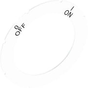 Stahl - Bezeichnungsschild für Befehlsgeräte Schild 8602/3 227004 58 0/OFF I/ON