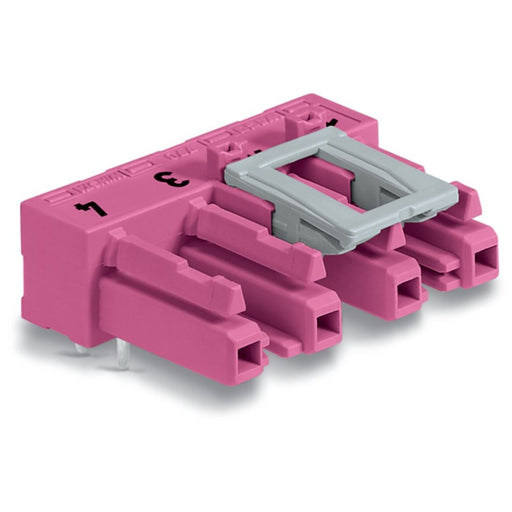 WAGO - Leiterplattensteckverbinder Buchse für Leiterplatten 770-884/011-000 abgew.,4-polig,pink − 50 Stück