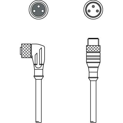 Leuze - Konfektioniertes Sensor-Aktor-Kabel Verbindungsleitung KDS U-M8-3W#50130918
