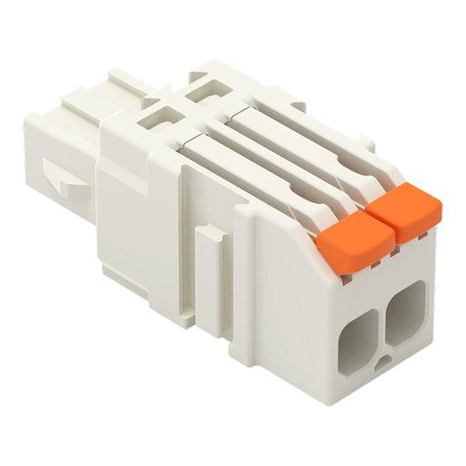 WAGO - Kabelsteckverbinder für Leiterplattensteckverbinder 1-Leiter-Federleiste,Hebel 2734-1102/327-000 PushinCAGECLAMP,lgr − 200 Stück