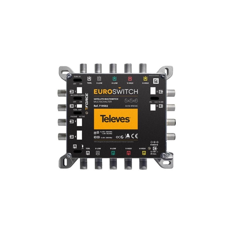 Televes - Multischalter 5 in 6 Guß MSE56C receiverp.,kask
