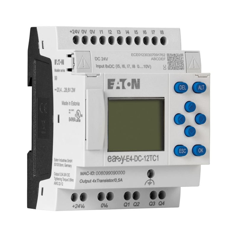 Eaton - Logikmodul Steuerrelais EASY-E4-DC-12TC1 24VDC