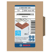 Bosch - Maschinenmeißel PRO SDS max-4C 2608690129 Spitzmeißel-Set 600