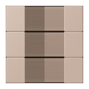 Jung - Abdeckung/Bedienelement für Installationsschalterprogramme Tastensatz 3fach LC 503 TSA 240 ombre brulee claire