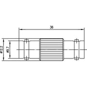 Telegärtner - Koax-Kupplung BNC Kupplung (F-F) 100023602 HDTV 75 Ohm
